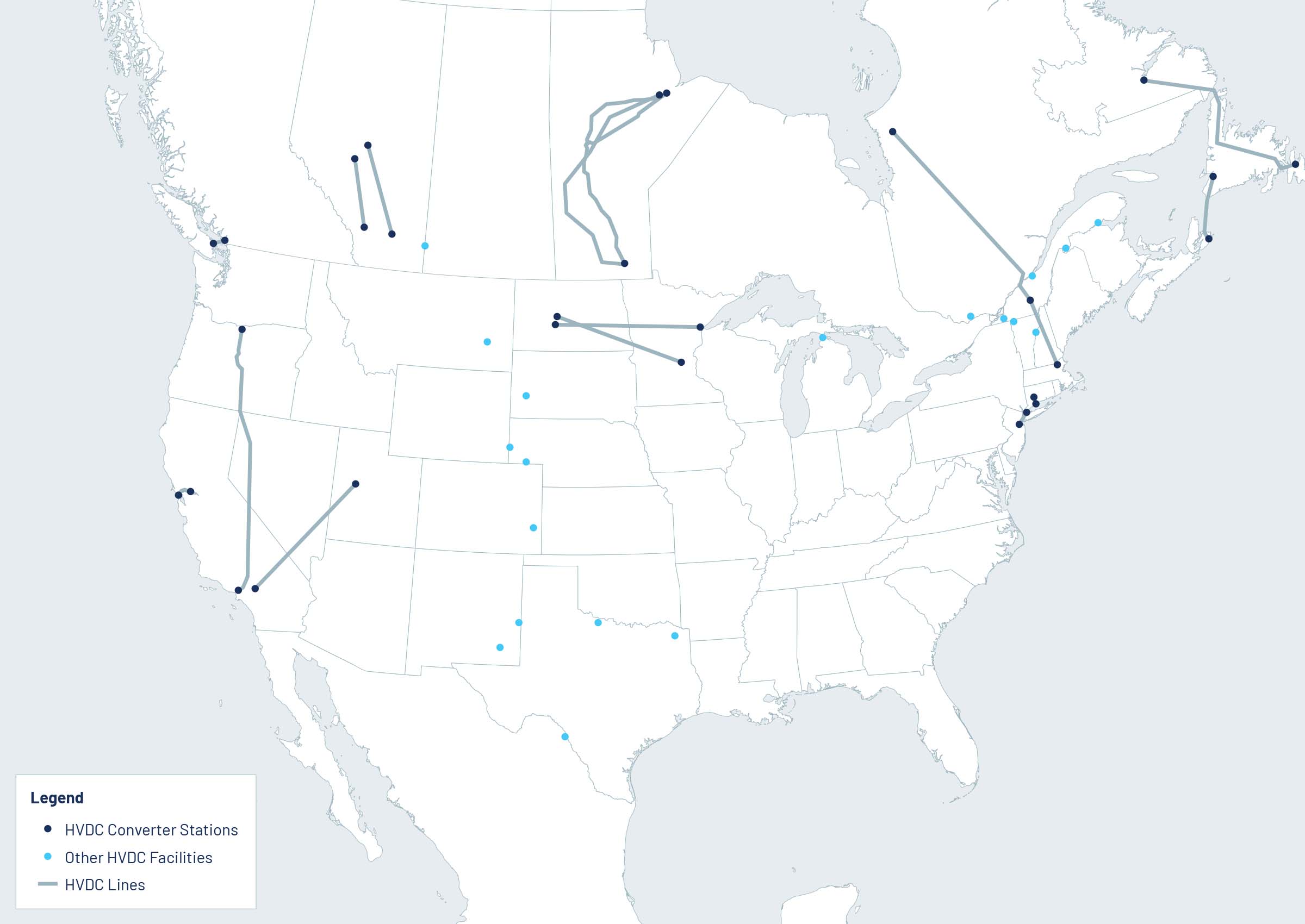 Grid United HVDC map